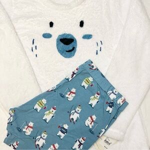 NITE NITE polar bear holiday pajamas set